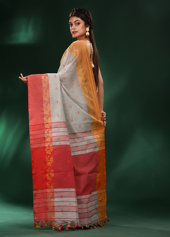 Green Cotton Saree With Blouse Piece - Indian Silk House Agencies