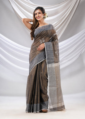 Black Tissue Saree With Blouse Piece - Indian Silk House Agencies