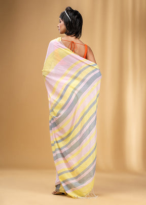 Multicolor Cotton Saree With Blouse Piece - Indian Silk House Agencies