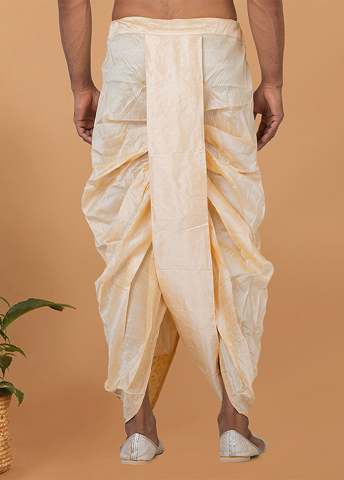 Cream Silk Ethnic Bottom Wear