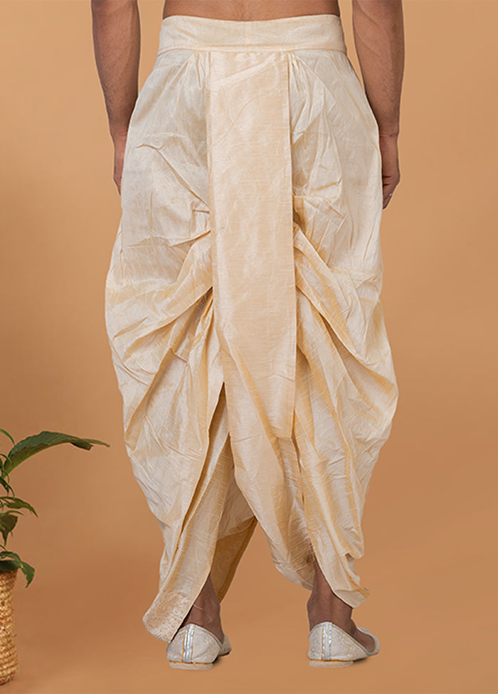 Cream Silk Ethnic Bottom Wear