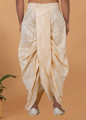 Cream Silk Ethnic Bottom Wear