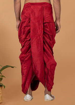 Maroon Silk Ethnic Bottom Wear