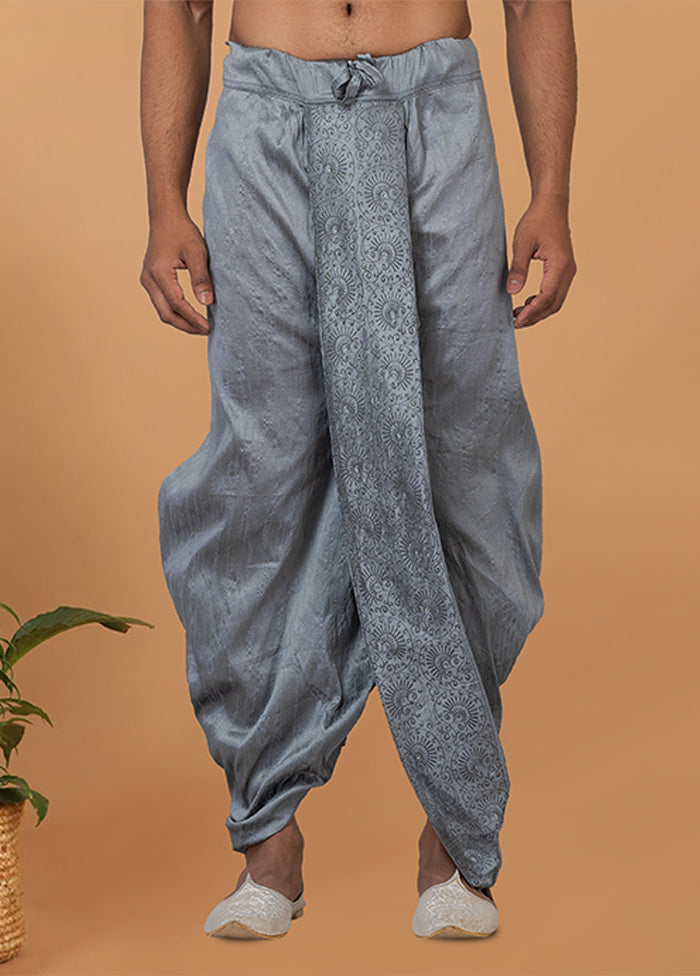 Grey Silk Ethnic Bottom Wear