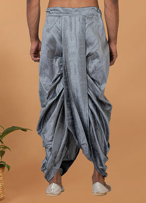 Grey Silk Ethnic Bottom Wear