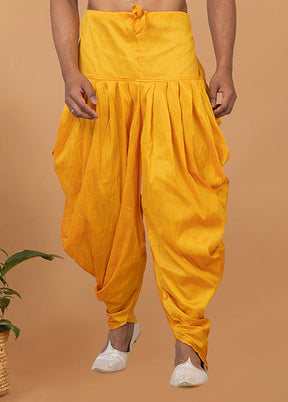 Yellow Silk Ethnic Bottom Wear
