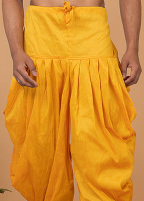 Yellow Silk Ethnic Bottom Wear