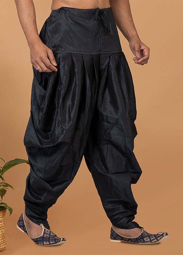 Black Silk Ethnic Bottom Wear
