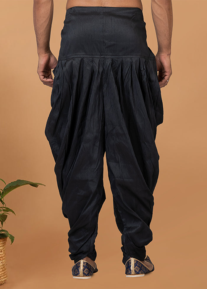 Black Silk Ethnic Bottom Wear