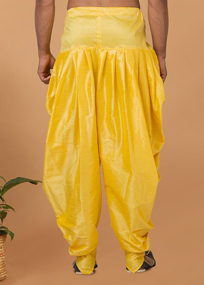 Yellow Silk Ethnic Bottom Wear