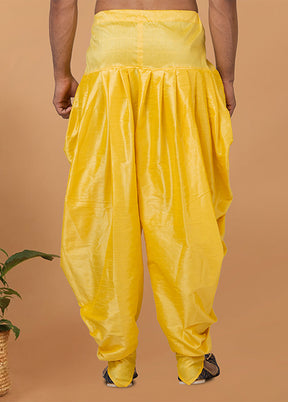 Yellow Silk Ethnic Bottom Wear