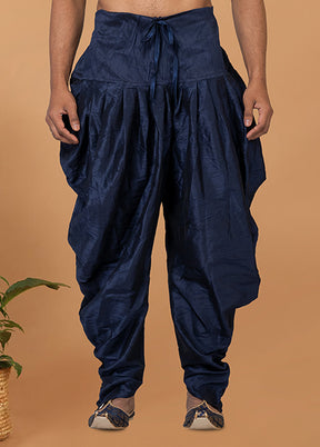 Blue Silk Ethnic Bottom Wear