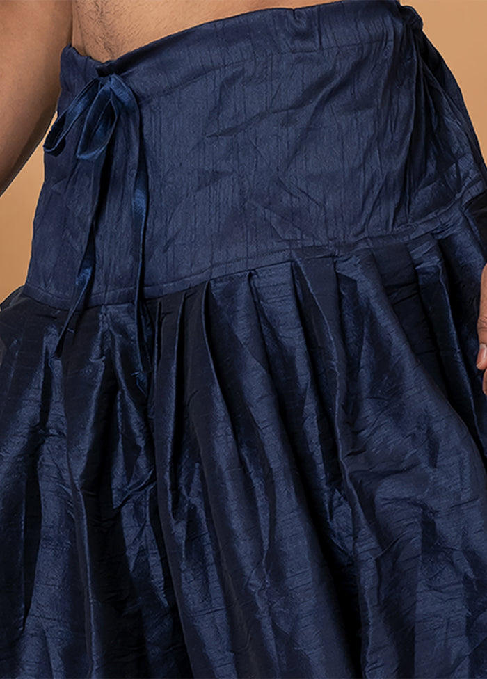 Blue Silk Ethnic Bottom Wear