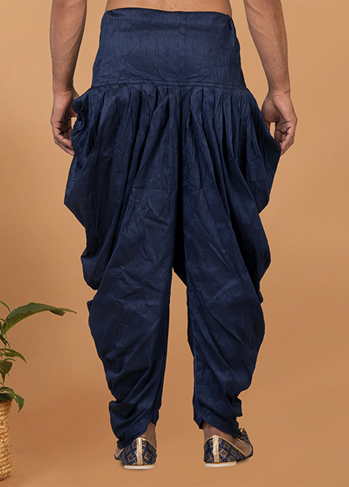 Blue Silk Ethnic Bottom Wear