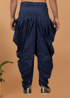 Blue Silk Ethnic Bottom Wear