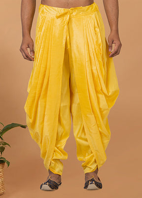 Yellow Silk Ethnic Bottom Wear