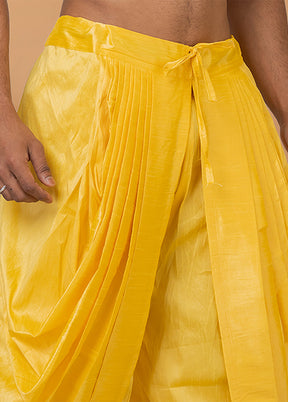 Yellow Silk Ethnic Bottom Wear