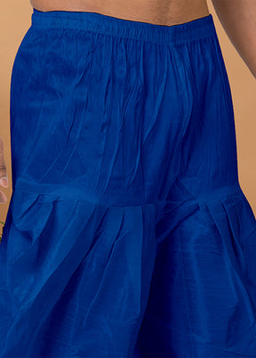Blue Silk Ethnic Bottom Wear