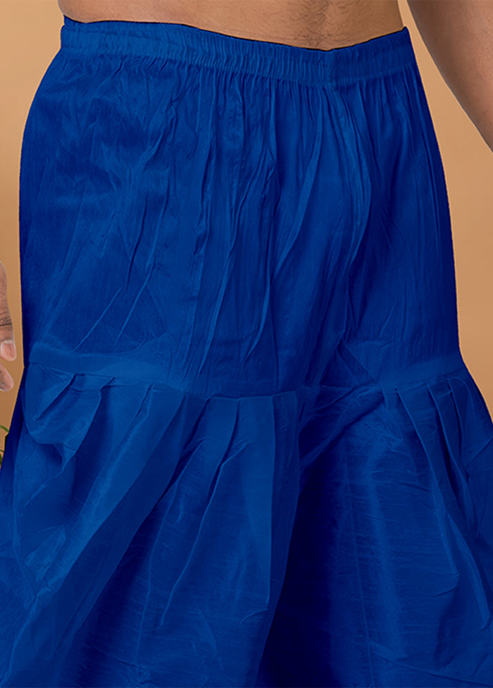 Blue Silk Ethnic Bottom Wear