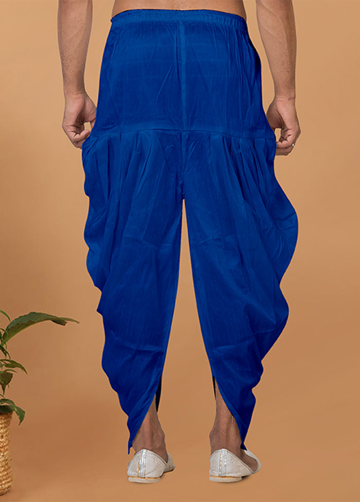 Blue Silk Ethnic Bottom Wear