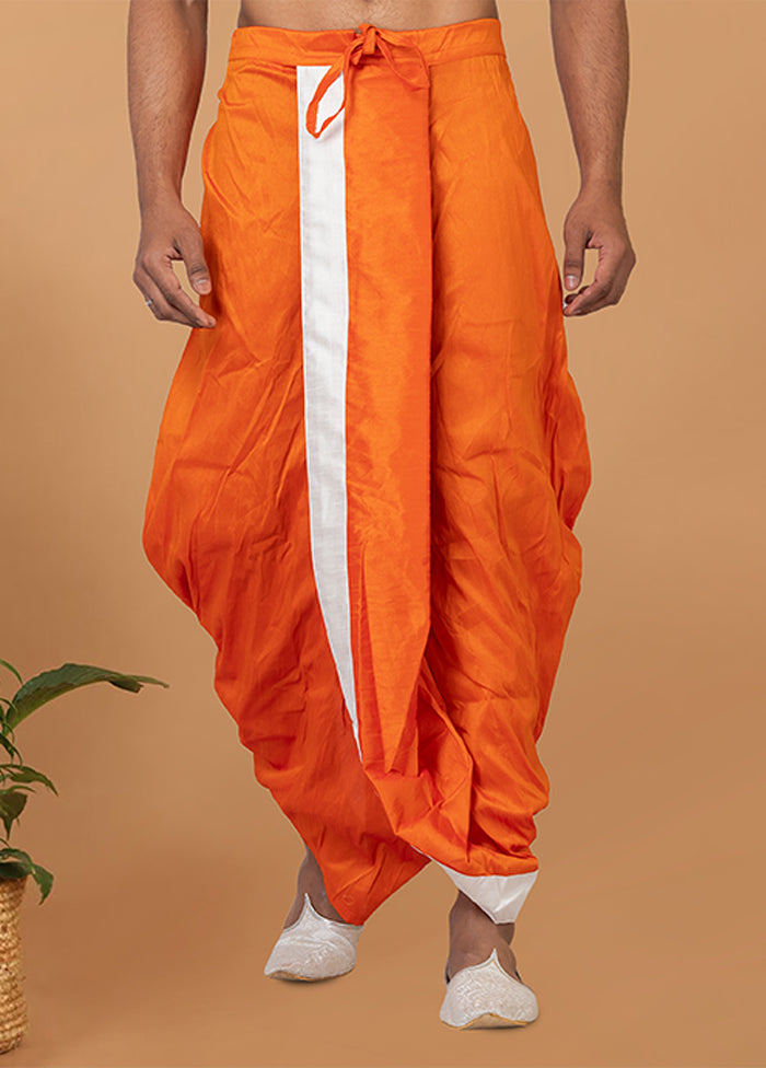 Orange Silk Ethnic Bottom Wear