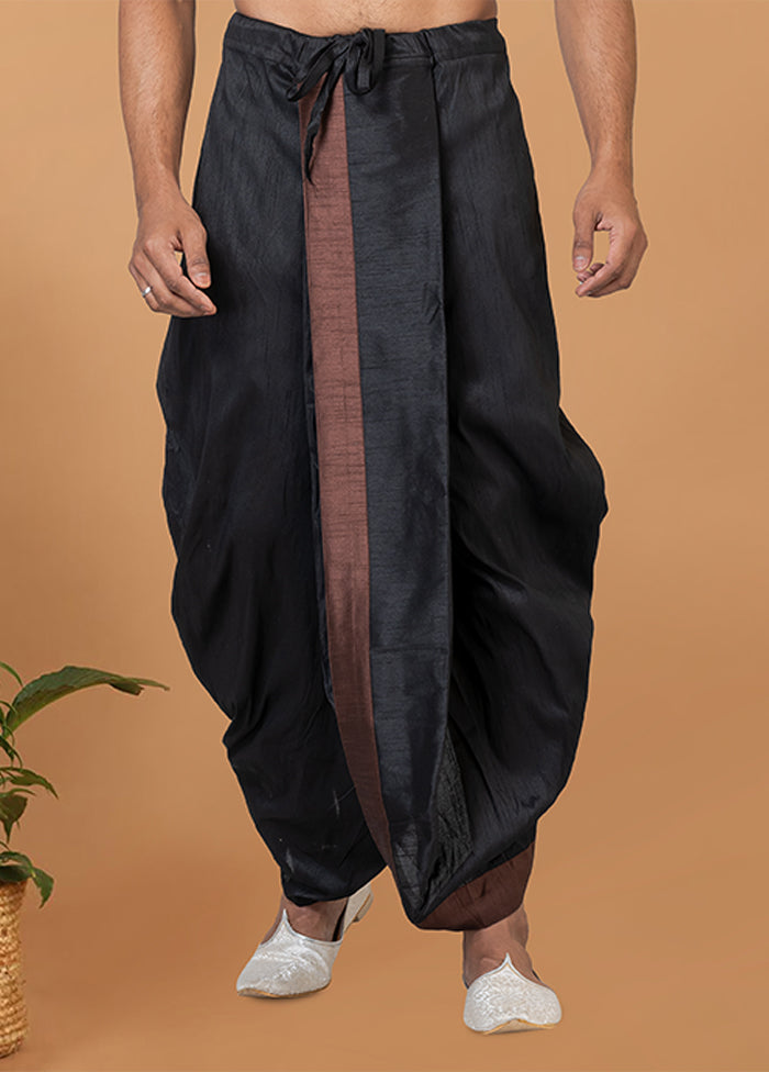 Black Silk Ethnic Bottom Wear