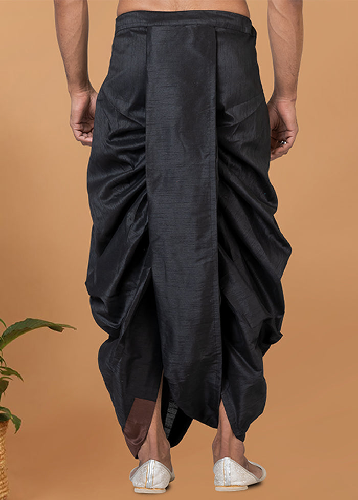 Black Silk Ethnic Bottom Wear