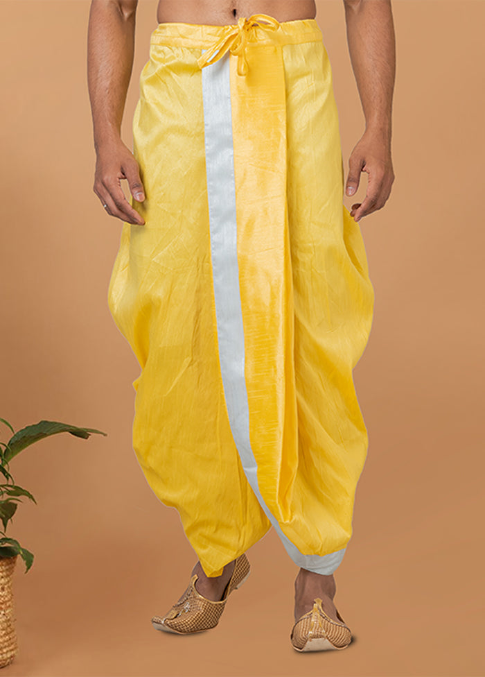 Yellow Silk Ethnic Bottom Wear