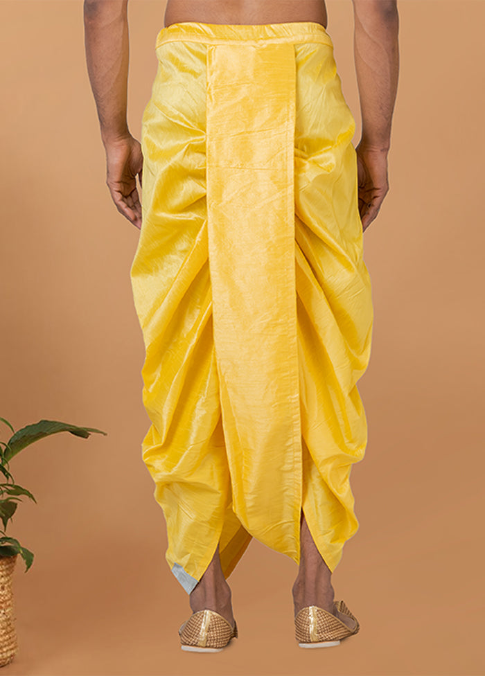 Yellow Silk Ethnic Bottom Wear