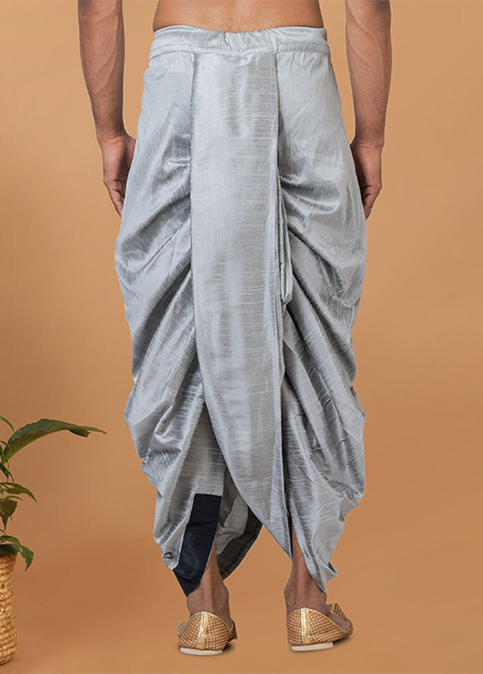 Grey Silk Ethnic Bottom Wear