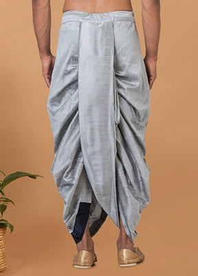 Grey Silk Ethnic Bottom Wear