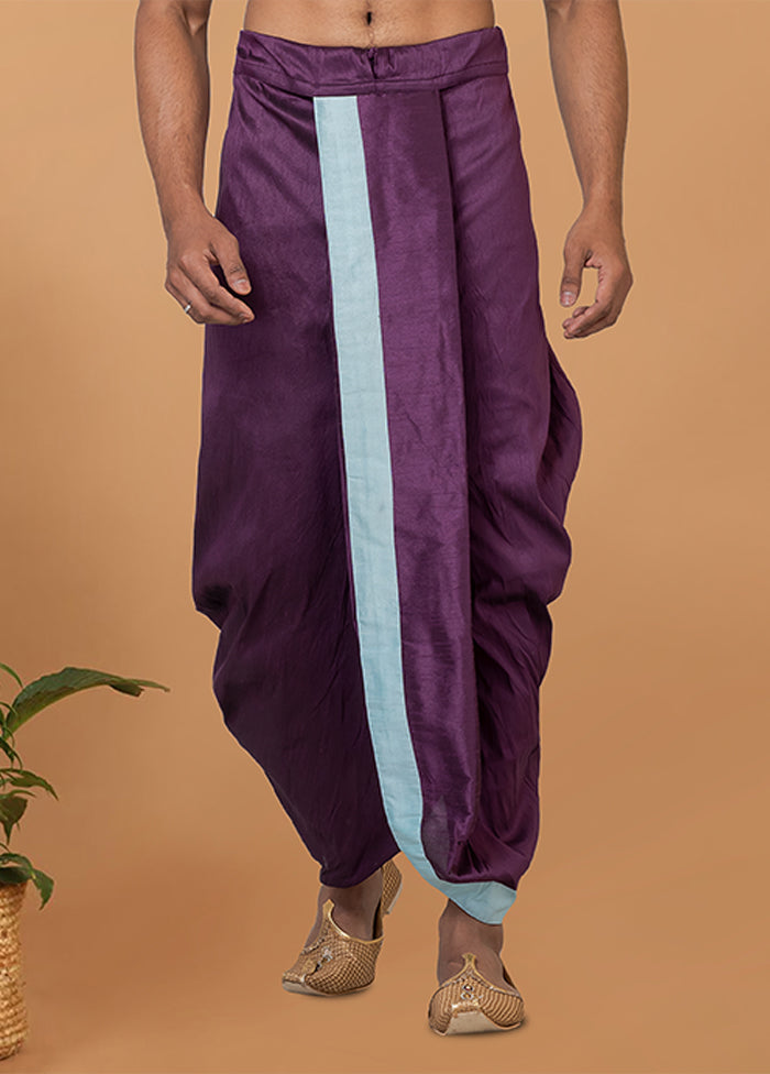 Purple Silk Ethnic Bottom Wear
