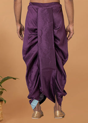 Purple Silk Ethnic Bottom Wear