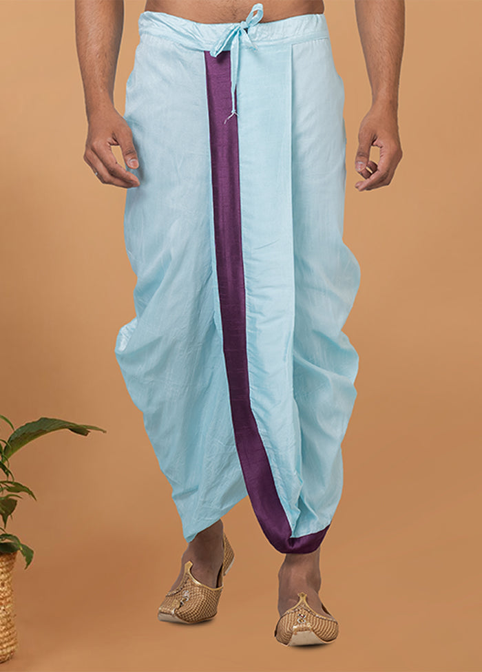 Blue Silk Ethnic Bottom Wear