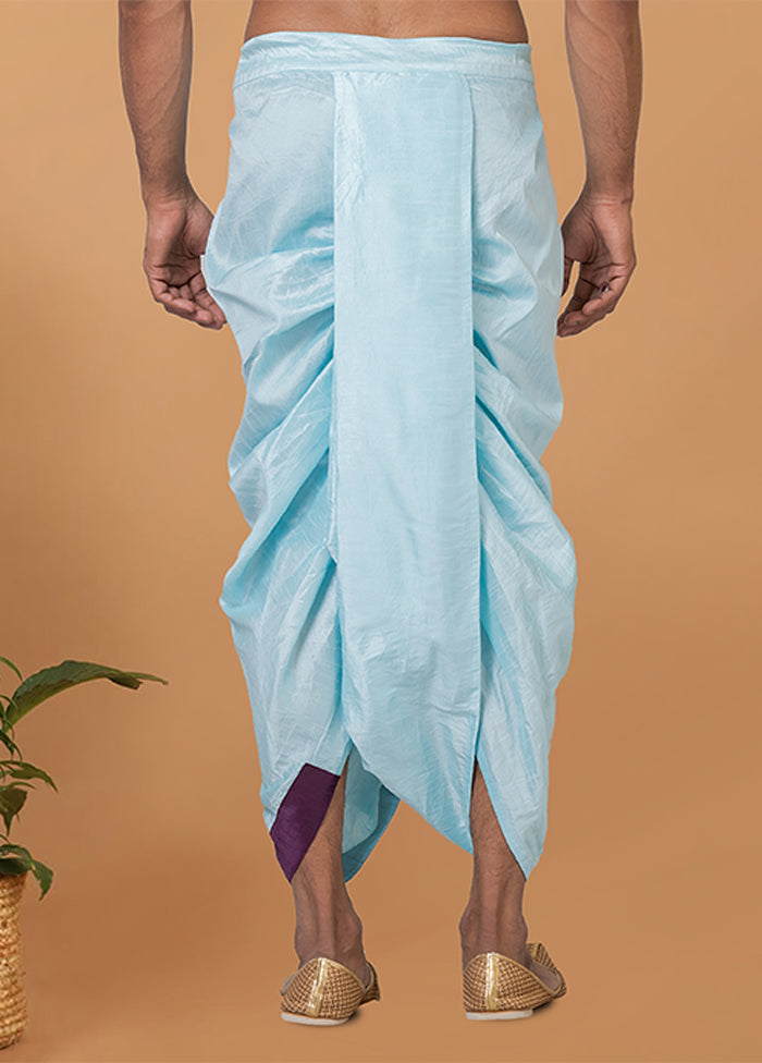 Blue Silk Ethnic Bottom Wear