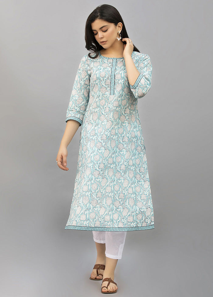 White Readymade Cotton Kurti