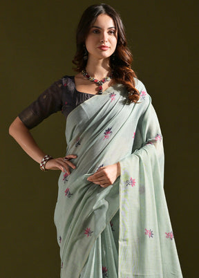 Firoza Pure Cotton Saree With Blouse Piece