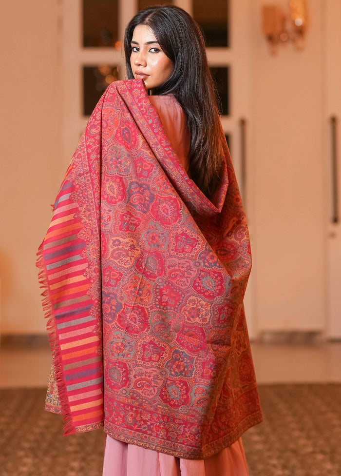 Pink Fine Wool Shawl