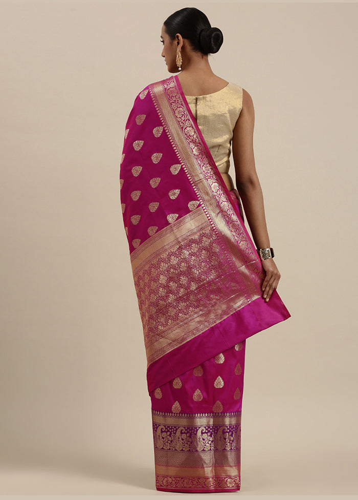 Purple Cotton Zari Saree Without Blouse Piece - Indian Silk House Agencies