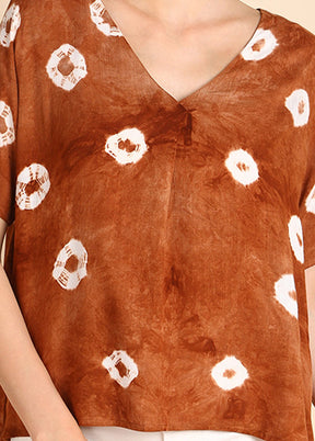 Coffee Readymade Rayon Top