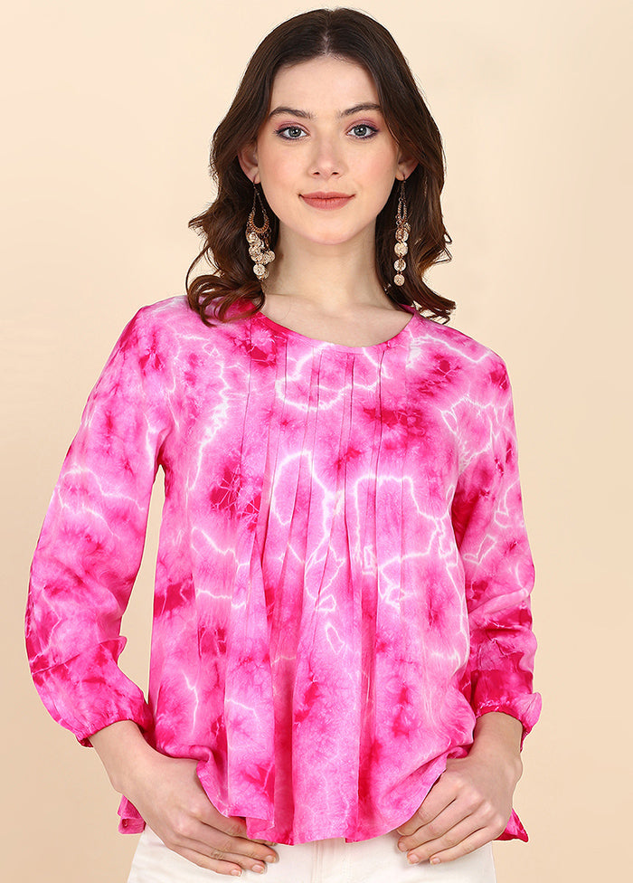 Fuchsia Readymade Rayon Top