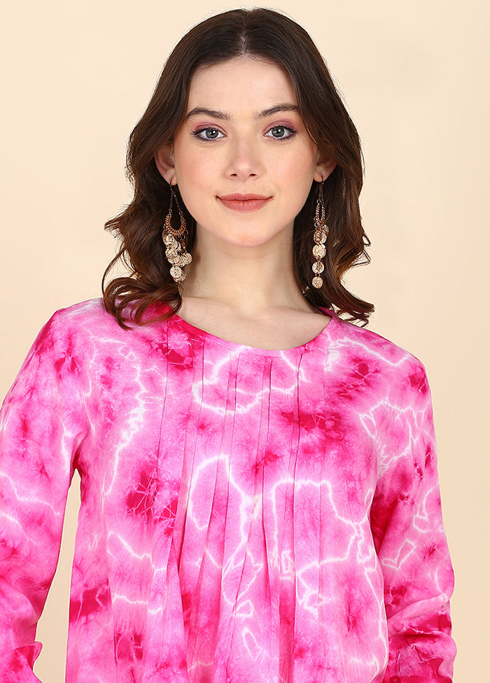 Fuchsia Readymade Rayon Top