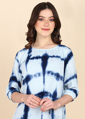 Blue Readymade Rayon Top