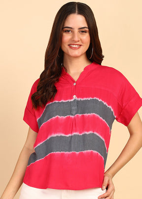 Pink Readymade Rayon Top