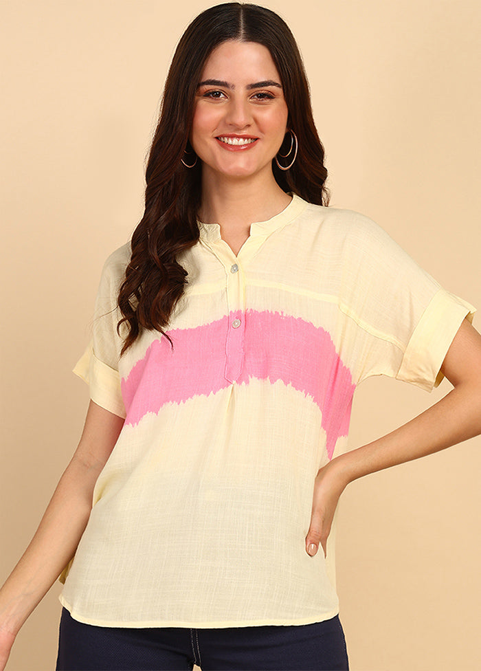 Peach Readymade Rayon Top