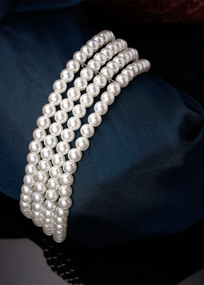 White Alloy Glossy Necklace