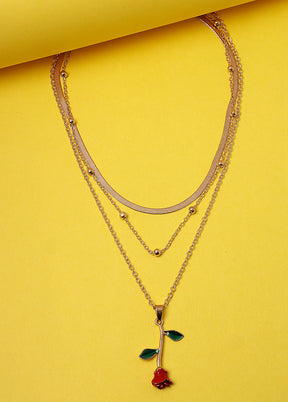 Multicolor Alloy Glossy Necklace