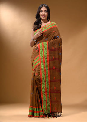 Yellow Pure Cotton Saree With Blouse Piece - Indian Silk House Agencies