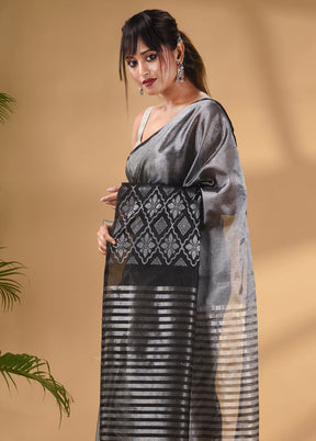 Black Silk Saree With Blouse Piece - Indian Silk House Agencies