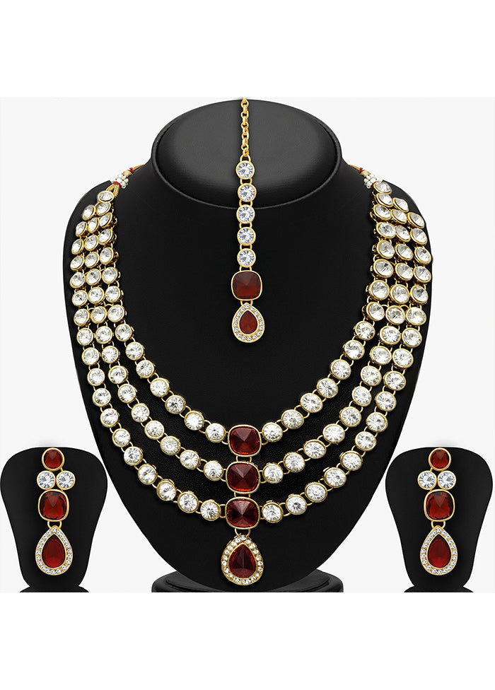 Multicolor Alloy Glossy Jewellery Set